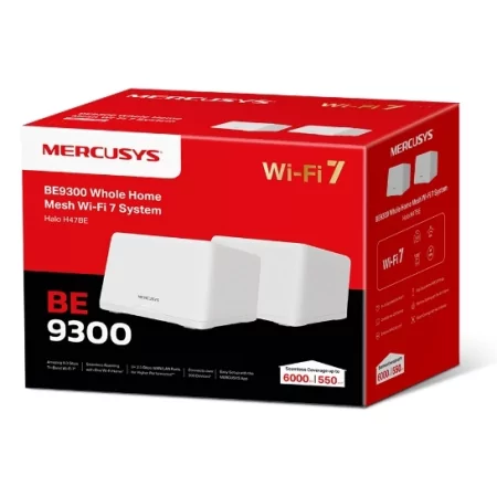 Kontrolsat - Mercusys Halo H47BE BE9300 Tri-Band WiFi 7 2.5GbE Mesh System (Pack-2)