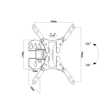 Kontrolsat - Napofix Wall Mount - 13" to 43" - 020