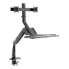Napofix Desk Mount - For Dual Monitor - 17" to 27" - SW6200