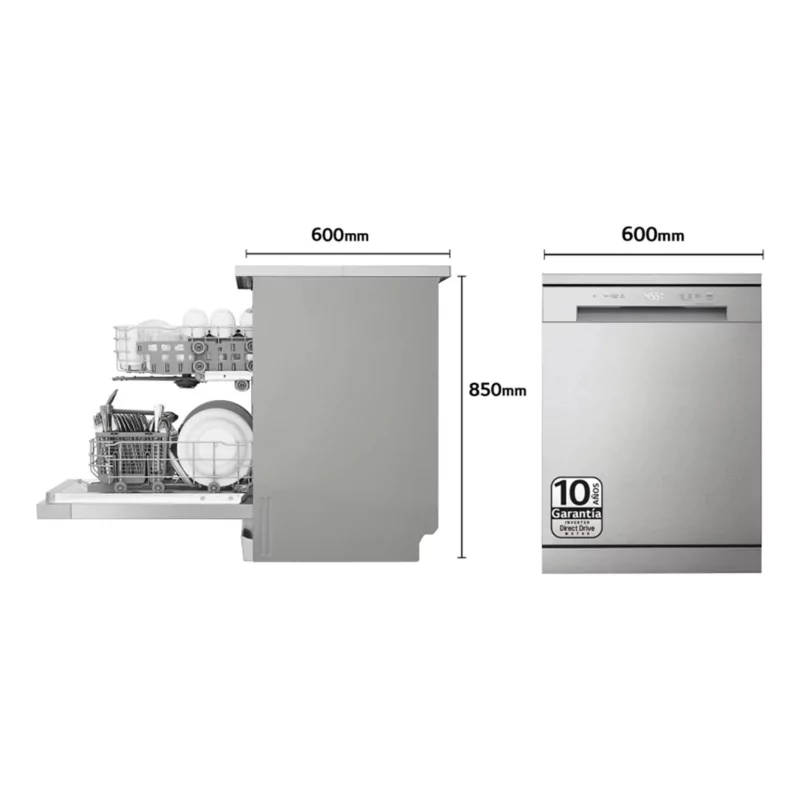 Kontrolsat - Máquina de Lavar Loiça LG - DF142FV - (14 Conj. - 60 cm - Inox)