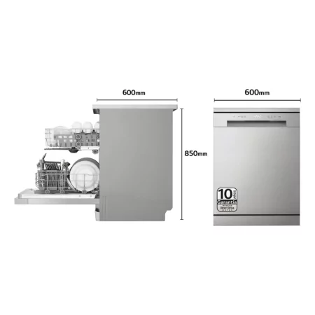 Kontrolsat - Máquina de Lavar Loiça LG - DF142FV - (14 Conj. - 60 cm - Inox)