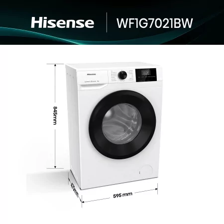 Kontrolsat - Máquina de Lavar Roupa Hisense WF1G7021BW - (7kg - 1200 RPM - Branco)