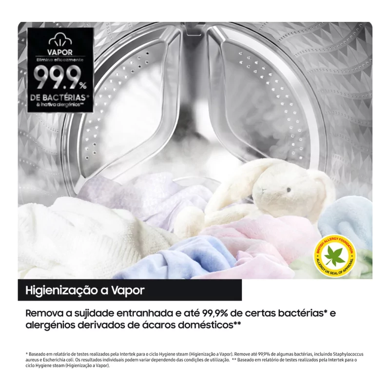 Kontrolsat - Máquina de Lavar e Secar Roupa Samsung WD90DG5B15BEEP - (6/9KG - 1400 rpm - Branco)