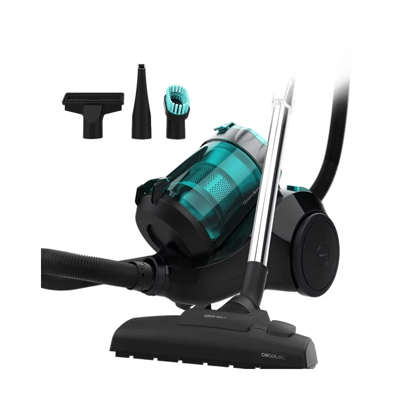 Kontrolsat - Aspirador de pó CECOTEC 08590 Conga Rockstar Multicyclonic Compact Plus 800W S/Bag Plus 800W S/Bag