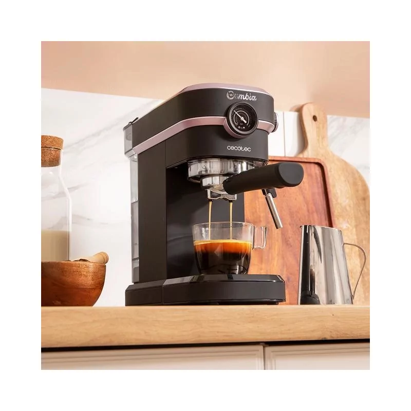 Kontrolsat - Máquina de Café Manual Cecotec Cafelizzia 890 Rose Pro 20 Bar 1350W Preta