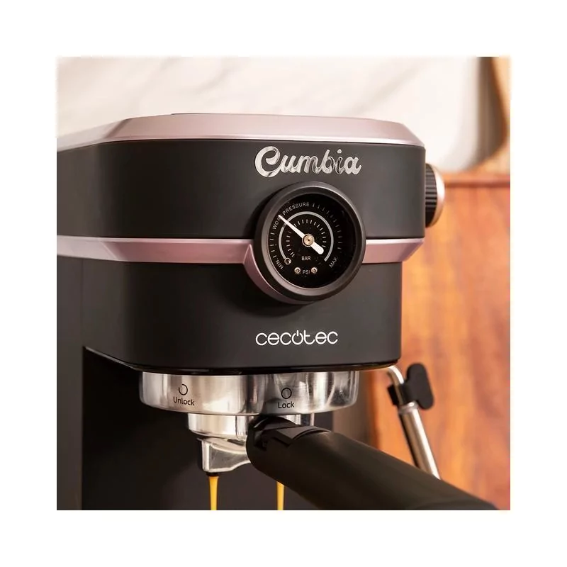 Kontrolsat - Máquina de Café Manual Cecotec Cafelizzia 890 Rose Pro 20 Bar 1350W Preta