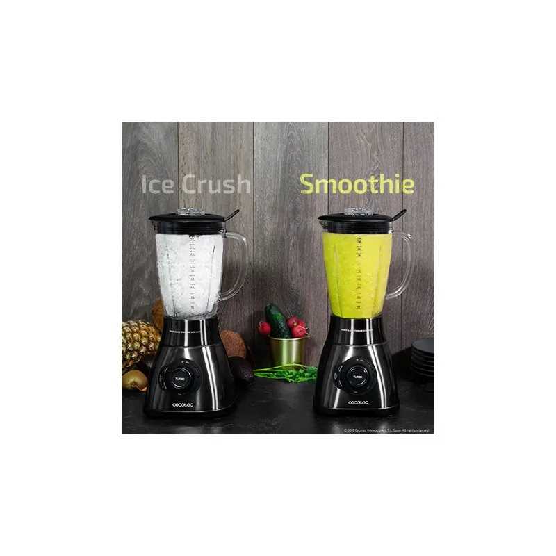 Kontrolsat - Cecotec Power Black Titanium 1800 Smart Blender - (1.8 L - 1800 W - Black)