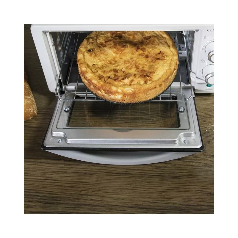 Kontrolsat - Mini-Forno Elétrico Multifunções 10 Litros de Capacidade e Porta com Vidro Duplo CECOTEC