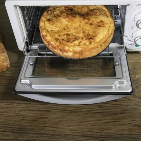 Kontrolsat - Mini-Forno Elétrico Multifunções 10 Litros de Capacidade e Porta com Vidro Duplo CECOTEC
