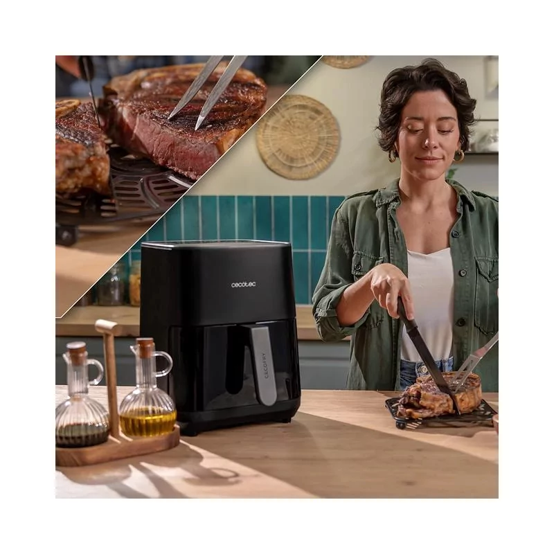 Kontrolsat - Air Fryer Cecotec Cecofry&Grill Duoheat 4000 - (4 L - 1900 W - Preto)