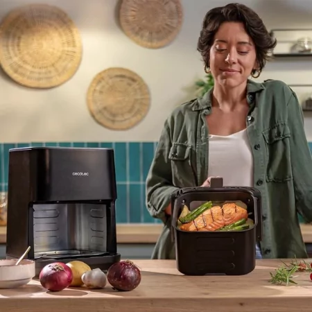 Kontrolsat - Air Fryer Cecotec Cecofry&Grill Duoheat 4000 - (4 L - 1900 W - Preto) Kontrolsat - Air Fryer Cecotec Cecofry&Grill Duoheat 4000 - (4 L - 1900 W - Preto)
