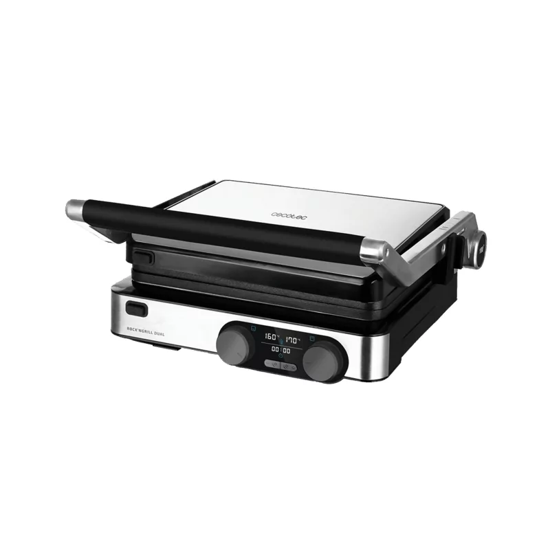 Kontrolsat - Grelhador Cecotec Elétrico Rock´nGrill Dual 2000W Kontrolsat - Grelhador Cecotec Elétrico Rock´nGrill Dual 2000W