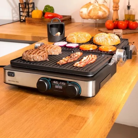 Kontrolsat - Grelhador Cecotec Elétrico Rock´nGrill Dual 2000W Kontrolsat - Grelhador Cecotec Elétrico Rock´nGrill Dual 2000W