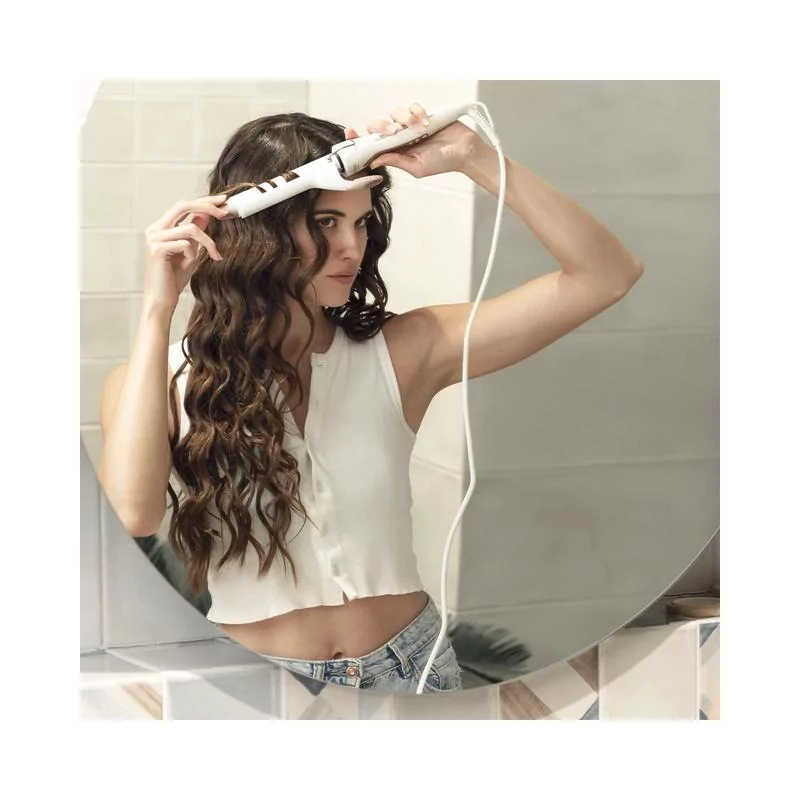 Kontrolsat - Modelador de Cabelo Cecotec Bamba SurfCare Curly - (Prateado - Branco)