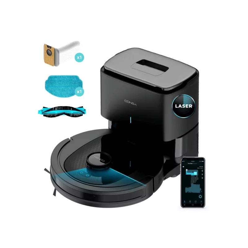 Kontrolsat - Robot Aspirador Conga - ( 2600 Pa - 4 em 1 - 2L ) Ultimate Home X-Treme Kontrolsat - Robot Aspirador Conga - ( 2600 Pa - 4 em 1 - 2L ) Ultimate Home X-Treme