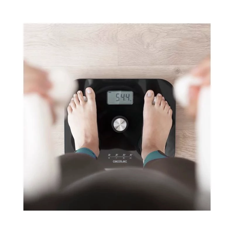 Kontrolsat - Balança Digital para Casa de Banho Cecotec Ecopower 10100 Full Healthy Lcd 180kg - Preto