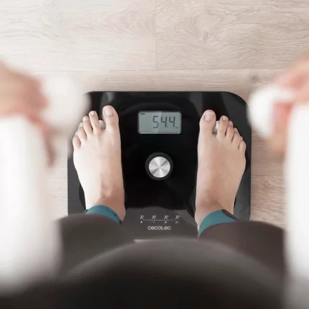 Kontrolsat - Balança Digital para Casa de Banho Cecotec Ecopower 10100 Full Healthy Lcd 180kg - Preto