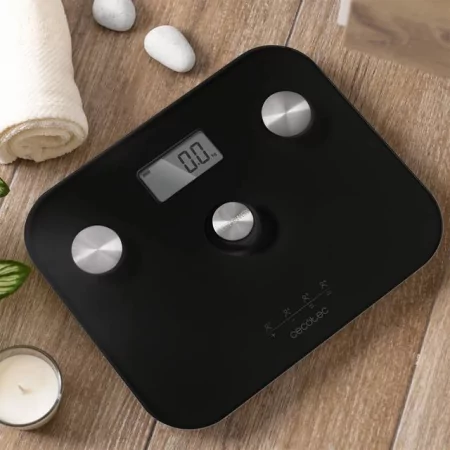 Kontrolsat - Balança Digital para Casa de Banho Cecotec Ecopower 10100 Full Healthy Lcd 180kg - Preto
