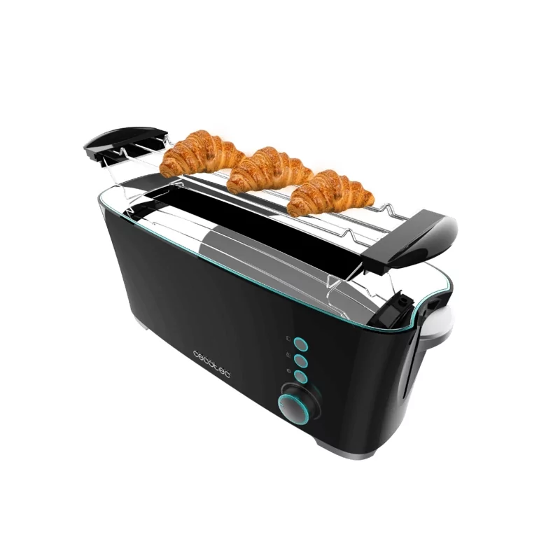 Kontrolsat - Torradeira Cecotec - ( 1000 W - Preto ) - Toast&Taste Extra B