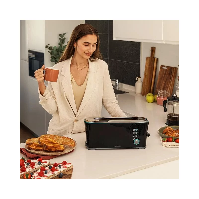 Kontrolsat - Torradeira Cecotec - ( 1000 W - Preto ) - Toast&Taste Extra B