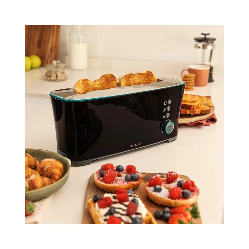 Kontrolsat - Torradeira Cecotec - ( 1000 W - Preto ) - Toast&Taste Extra B