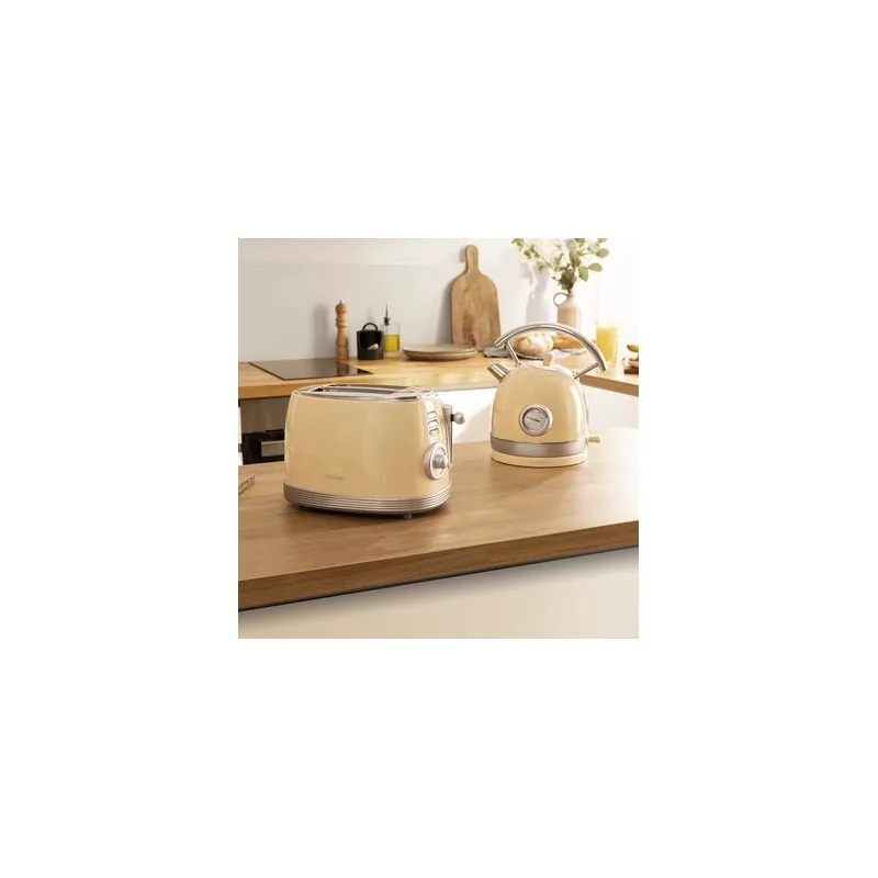 Kontrolsat - Torradeira Cecotec - ( 850 W - Amarelo ) Toast&Taste Vintage 800