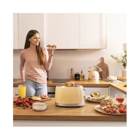 Kontrolsat - Torradeira Cecotec - ( 850 W - Amarelo ) Toast&Taste Vintage 800