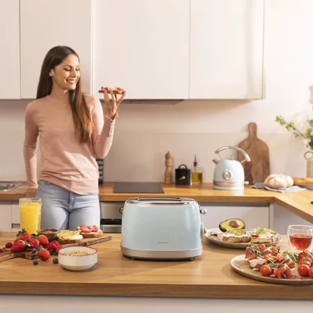 Kontrolsat - Torradeira Cecotec - ( 850 W - Azul ) Toast&Taste 800 Vintage Kontrolsat - Torradeira Cecotec - ( 850 W - Azul ) Toast&Taste 800 Vintage