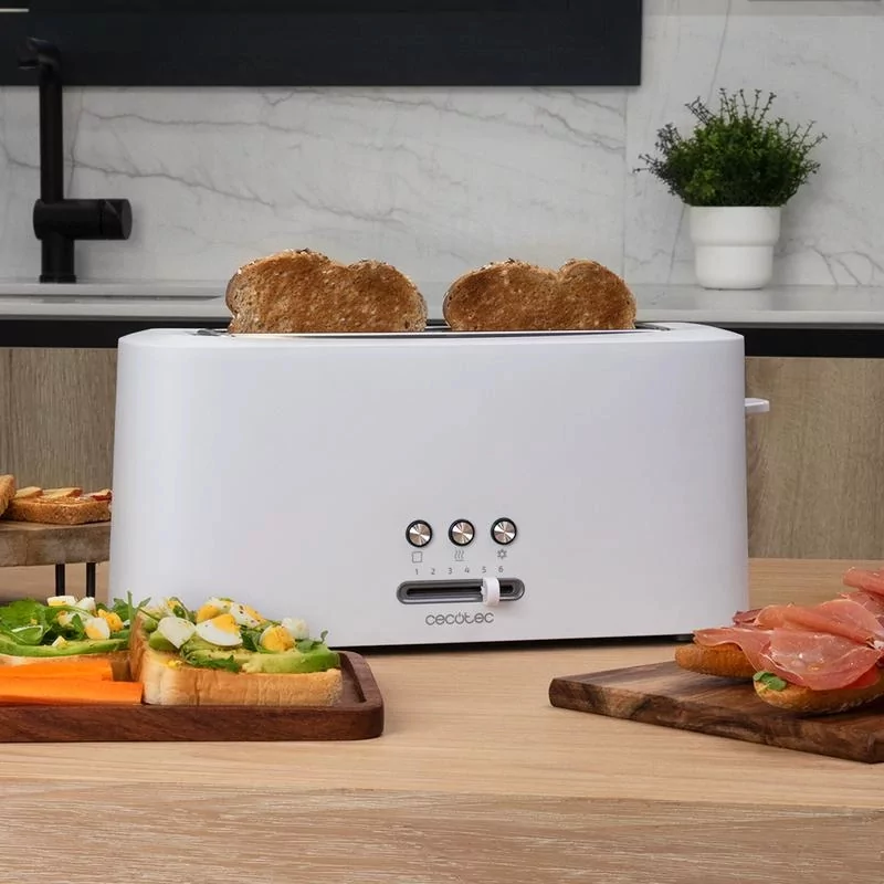 Kontrolsat - Torradeira Vertical Cecotec - ( 980 W - Branco ) Toast&Taste 10000