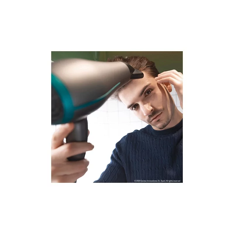 Kontrolsat - Secador de Cabelo Cecotec Bamba IoniCare 5200 - (2300 W - Azul - Cinzento)