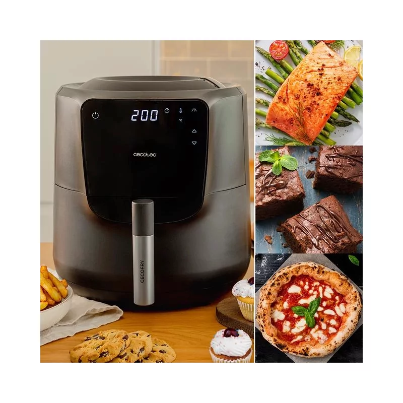 Kontrolsat - AirFry Cecotec - (5 L - 1550 W - Preto) Cecofry Rain Pack