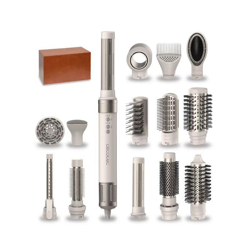 Kontrolsat - Modelador de Cabelo Cecotec Bamba CeramicCare - (14in1 - 1400 W - Champanhe)