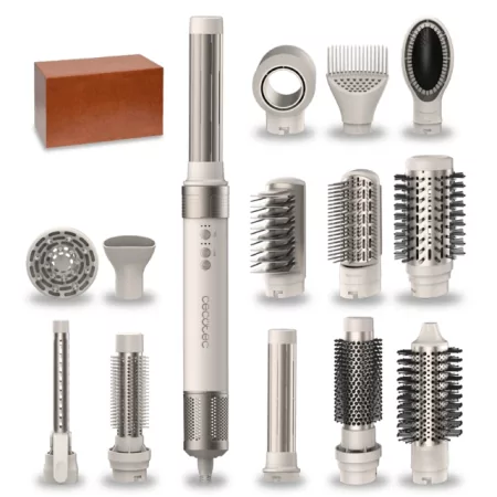 Kontrolsat - Modelador Cecotec - ( 14 em 1 - 1400 W - Champanhe - 3 temperaturas ) Bamba CeramicCare Kontrolsat - Modelador Cecotec - ( 14 em 1 - 1400 W - Champanhe - 3 temperaturas ) Bamba CeramicCare