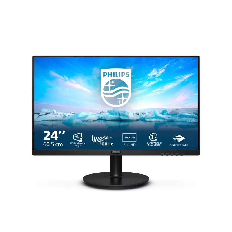 Kontrolsat - Monitor Philips 24" V-Line - (FHD - 100Hz - c/ Colunas) - 241V8LAB/00