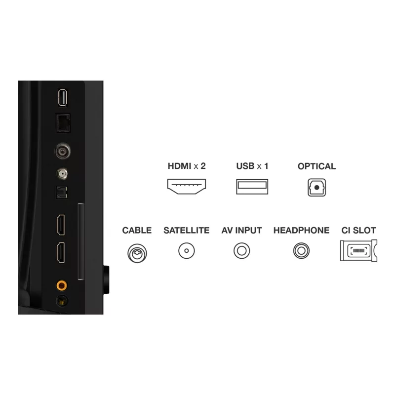 Kontrolsat - Televisor Smart TV TCL 32S5K QLED de 32'' (81 cm) com Full HD, Wi-Fi e Google TV