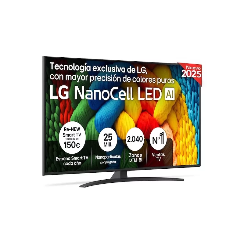 Kontrolsat - Smart TV LG 55" - (NanoCell - 4K UHD - webOS 25 - HDR10) - 55NANO81A6A Kontrolsat - Smart TV LG 55" - (NanoCell - 4K UHD - webOS 25 - HDR10) - 55NANO81A6A