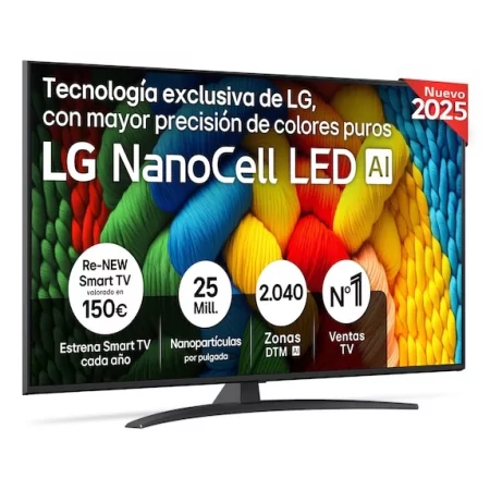 Kontrolsat - Smart TV LG 55" - (NanoCell - 4K UHD - webOS 25 - HDR10) - 55NANO81A6A Kontrolsat - Smart TV LG 55" - (NanoCell - 4K UHD - webOS 25 - HDR10) - 55NANO81A6A