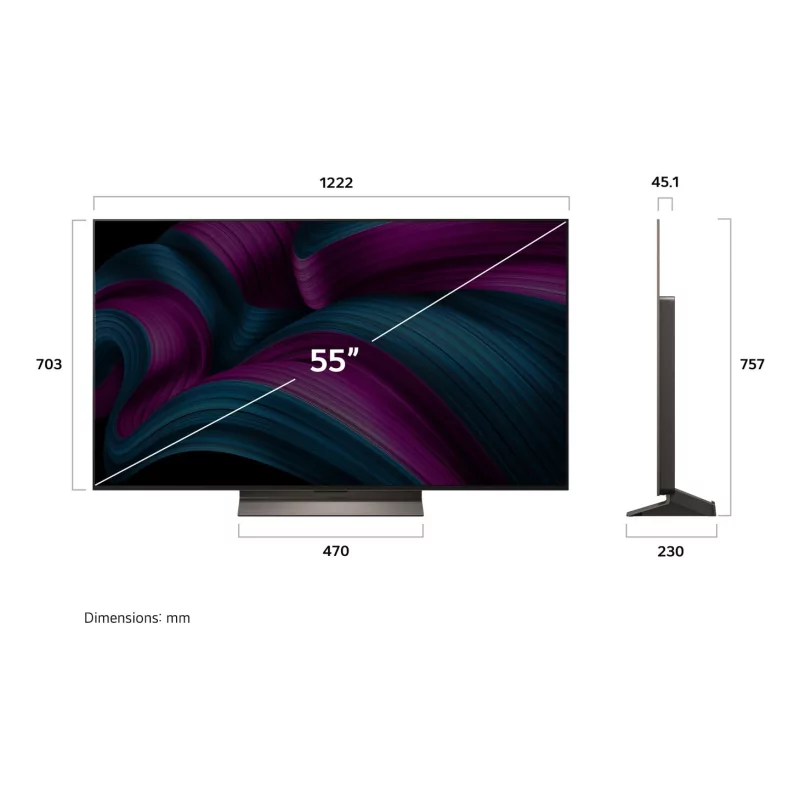 Kontrolsat - Smart TV LG 55" - (OLED evo AI C5 - 4K UHD - webOS 25 - Dolby Vision)