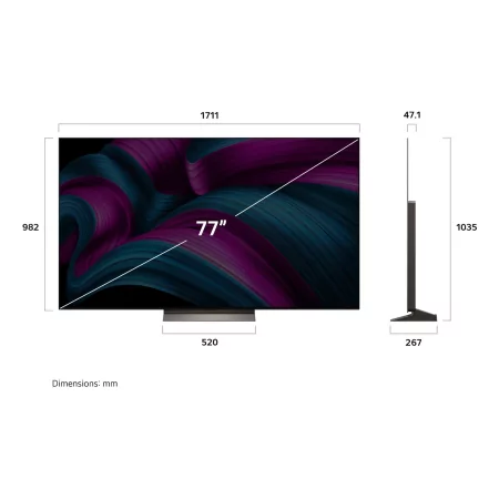 Kontrolsat - Smart TV LG 77" - (OLED evo AI C5 - 4K UHD - webOS 25 - Dolby Vision) - OLED77C56LB