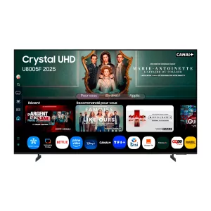 Kontrolsat - Samsung 65" Crystal UHD 4K Smart TV – TU65U8005FUXXC (Crystal 4K Processor, HDR, Tizen OS, Gaming Hub)
