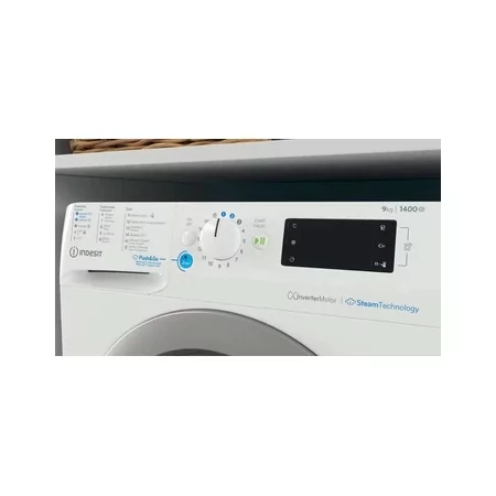 Kontrolsat - Indesit Washing Machine - 9Kg 1400 RPM Inverter White | BWE 91496X WS VSPT Kontrolsat - Indesit Washing Machine - 9Kg 1400 RPM Inverter White | BWE 91496X WS VSPT