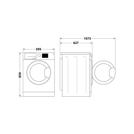 Kontrolsat - Máquina Lavar Roupa Whirlpool - 9Kg 1400rpm Inverter Branca | FFB 9489 BVS PT
