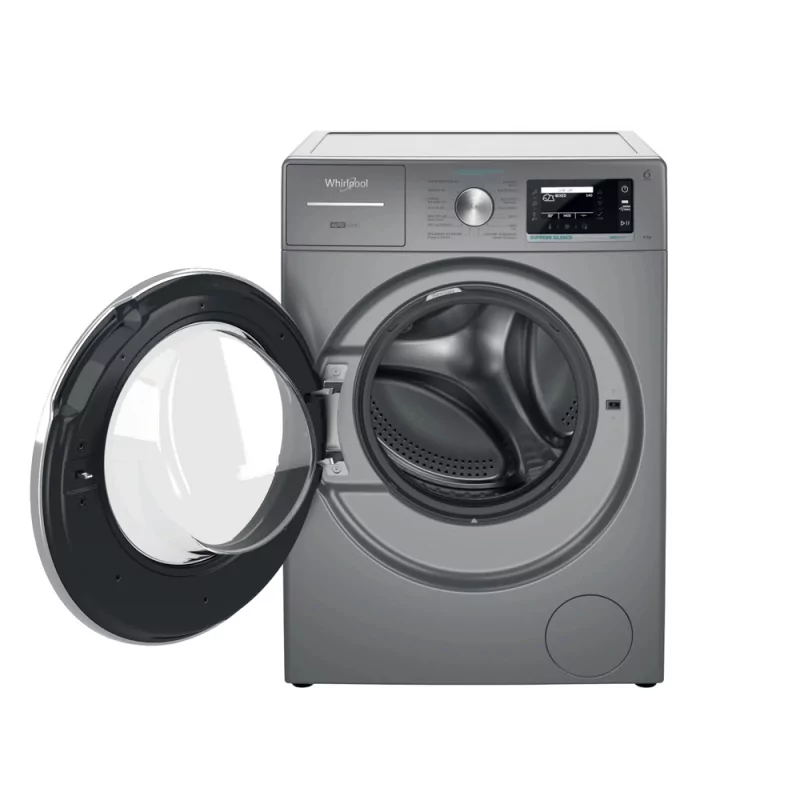 Kontrolsat - Máquina Lavar Roupa Whirlpool - 9Kg 1400rpm Prata | W8 99ADS SILENCE SPT