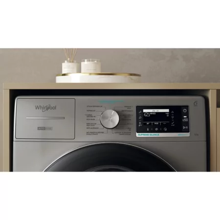 Kontrolsat - Máquina Lavar Roupa Whirlpool - 9Kg 1400rpm Prata | W8 99ADS SILENCE SPT Kontrolsat - Máquina Lavar Roupa Whirlpool - 9Kg 1400rpm Prata | W8 99ADS SILENCE SPT
