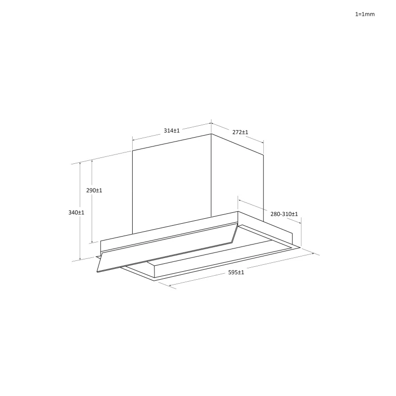 Kontrolsat - Exaustor Encastre Haier HAPY6CBS4BG (60cm - 626m³/h)