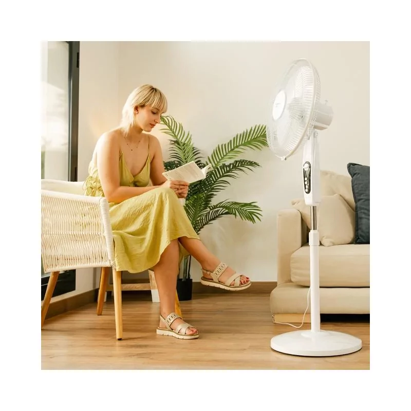 Kontrolsat - Cecotec Standing Fan - 45W 135cm - Energy Silence 515 MaxFlow - White
