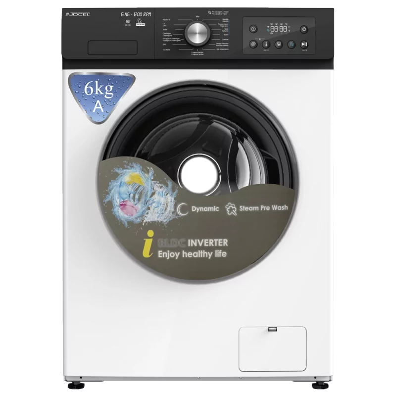 Kontrolsat - Máquina de Lavar Jocel 6Kg - 1200rpm Inverter - Branca - Eficiente e Silenciosa Kontrolsat - Máquina de Lavar Jocel 6Kg - 1200rpm Inverter - Branca - Eficiente e Silenciosa