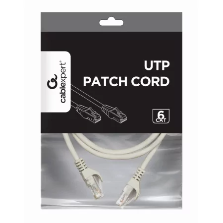 Kontrolsat - Cabo de Rede Cat6 UTP Gembird PP6U-1M (1 m - UTP - Cinza) Kontrolsat - Cabo de Rede Cat6 UTP Gembird PP6U-1M (1 m - UTP - Cinza)