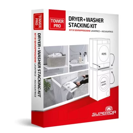 Kontrolsat - Superior Electronics Washer Dryer Stacking Kit - Pull-Out Space Organization Kontrolsat - Superior Electronics Washer Dryer Stacking Kit - Pull-Out Space Organization