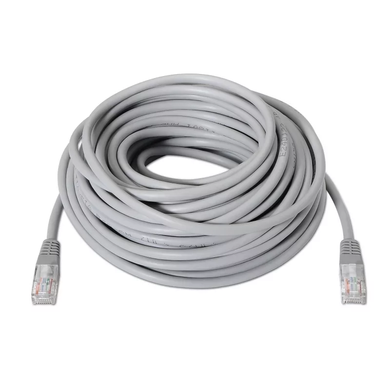 Kontrolsat - Aisens Cabo de Rede RJ45 UTP Cat.5e - 20M Cinza - Conexão Estável e Rápida